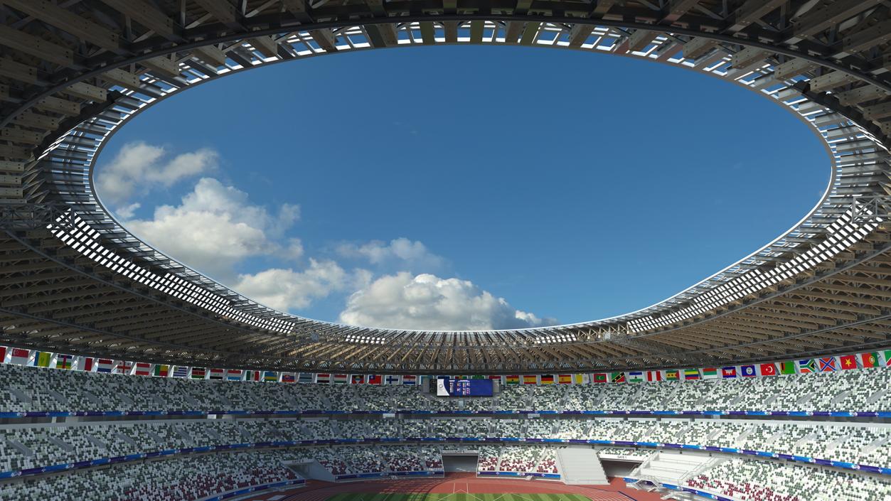 New National Olympic Stadium Tokyo 3D model