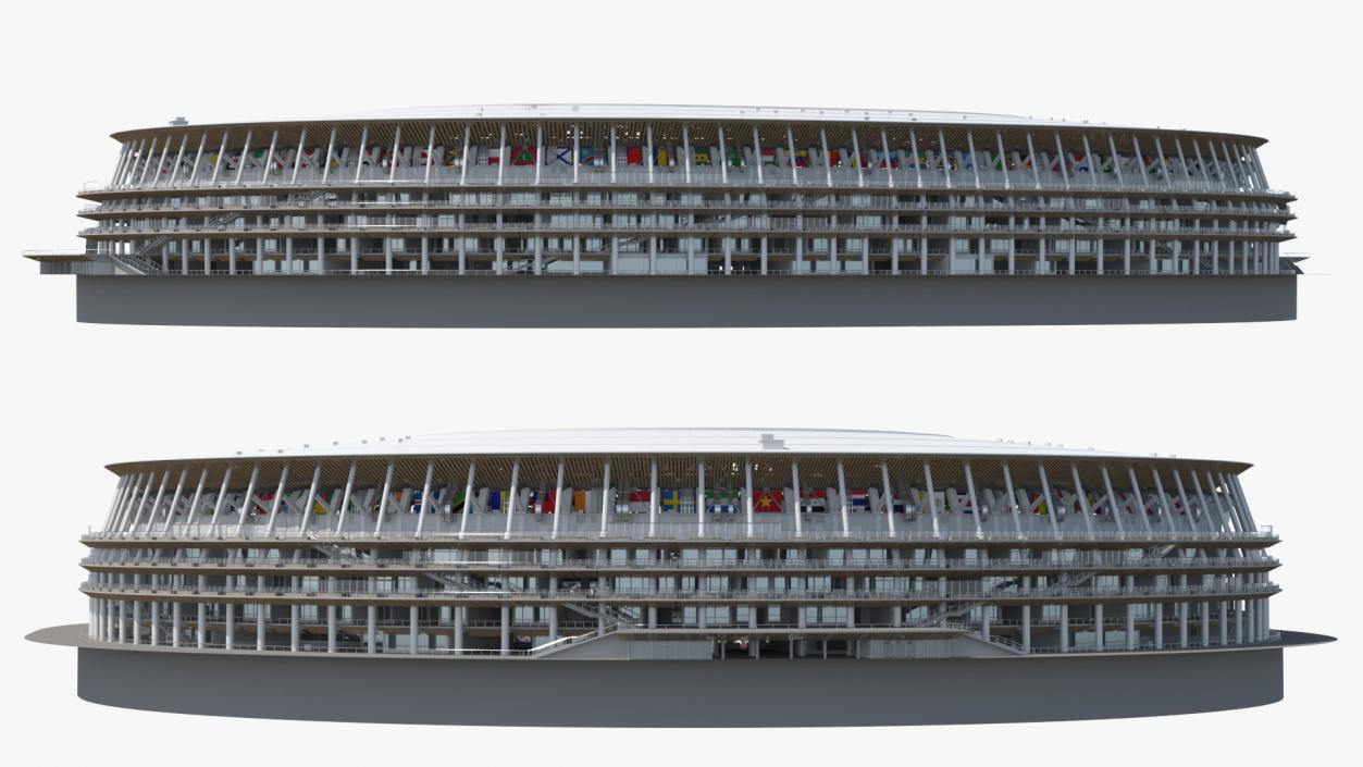 New National Olympic Stadium Tokyo 3D model