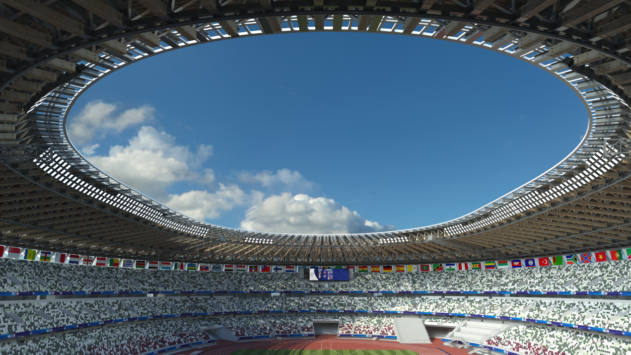 New National Olympic Stadium Tokyo 3D model