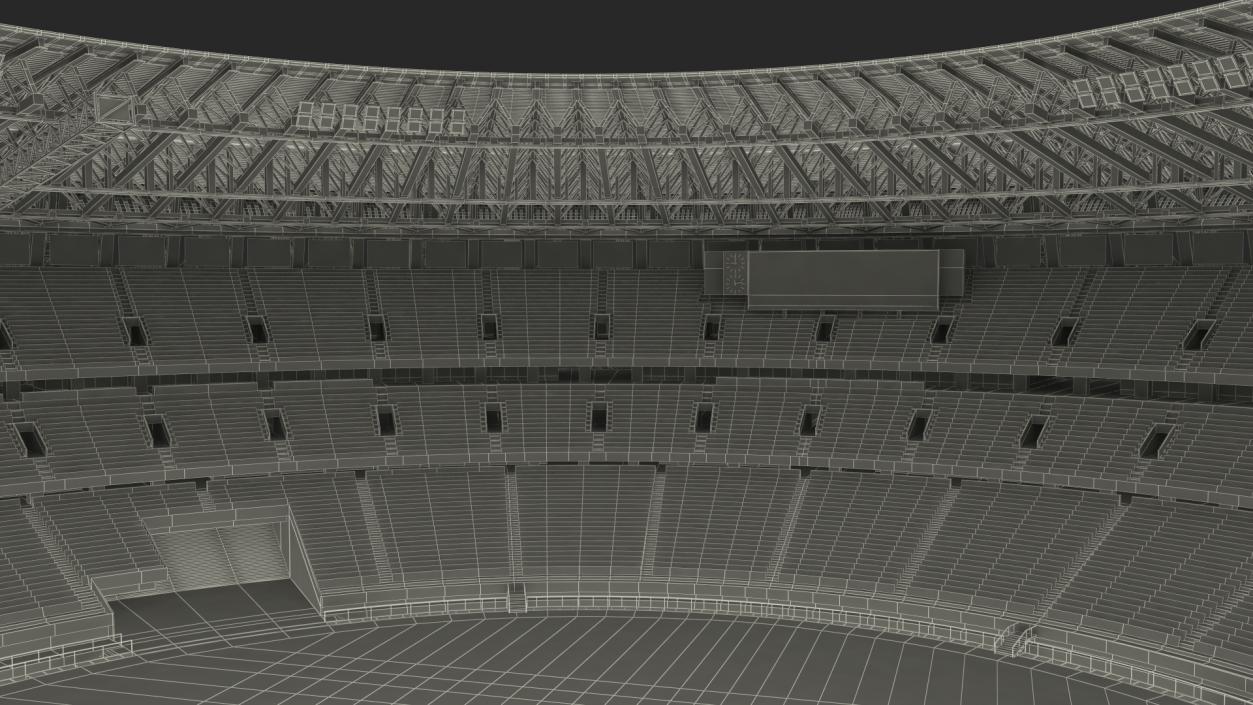 New National Olympic Stadium Tokyo 3D model