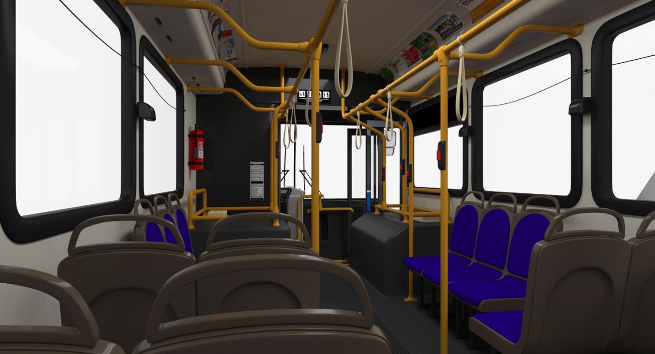 3D model Gillig Low Floor Hybrid Bus Intercity Transit