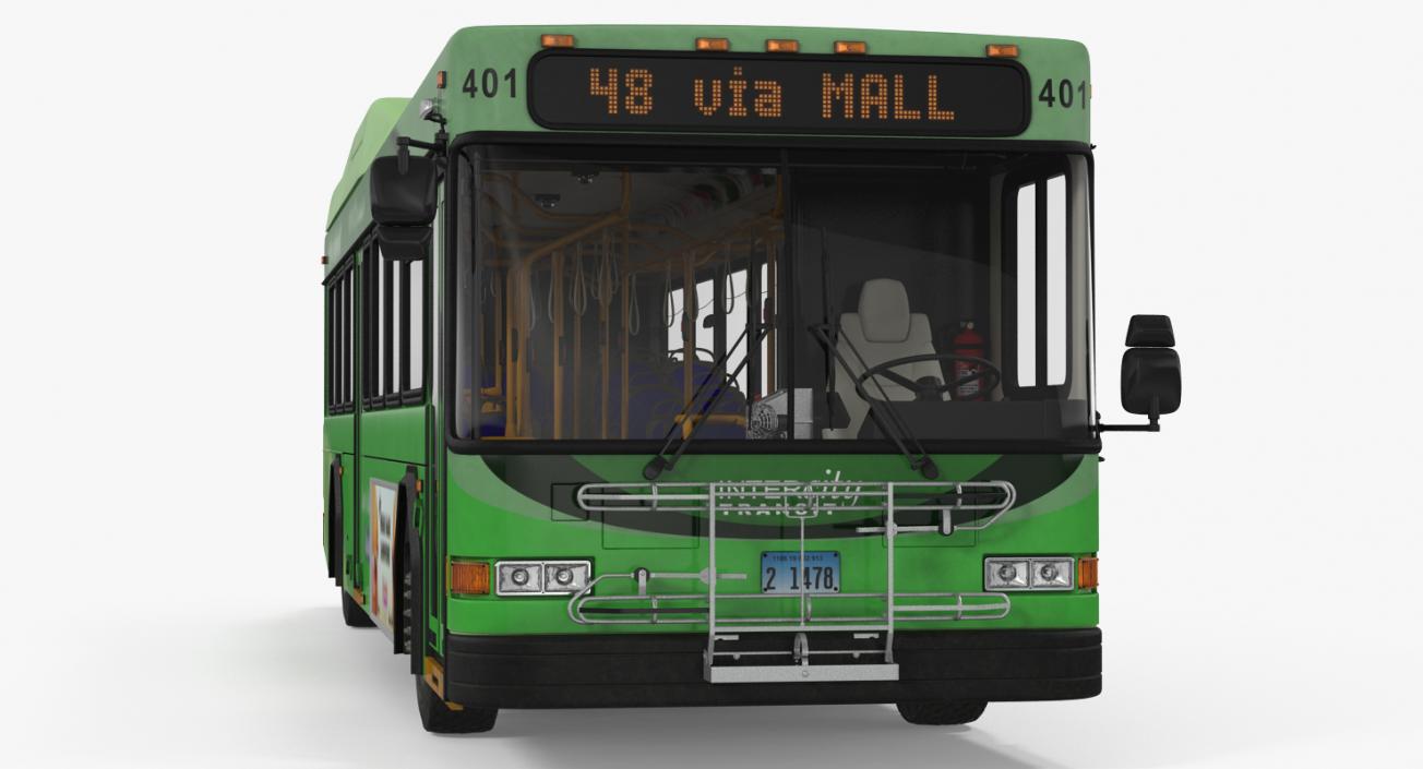 3D model Gillig Low Floor Hybrid Bus Intercity Transit