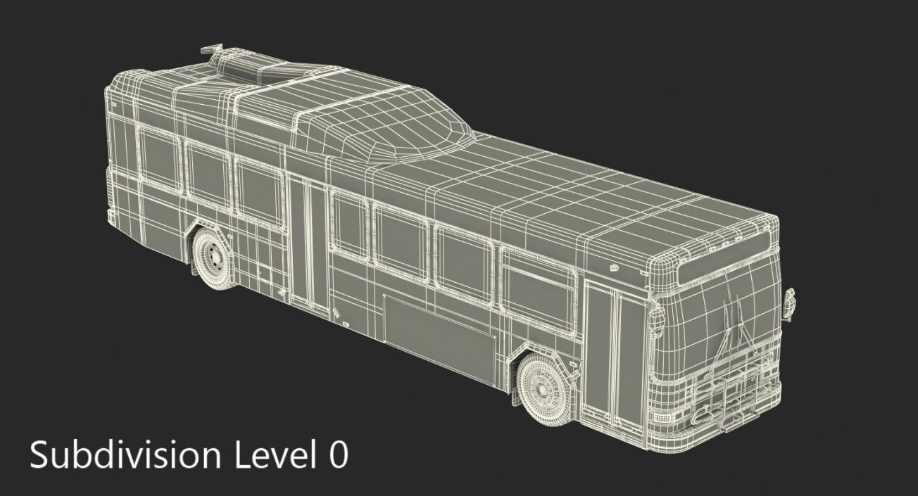 3D model Gillig Low Floor Hybrid Bus Intercity Transit