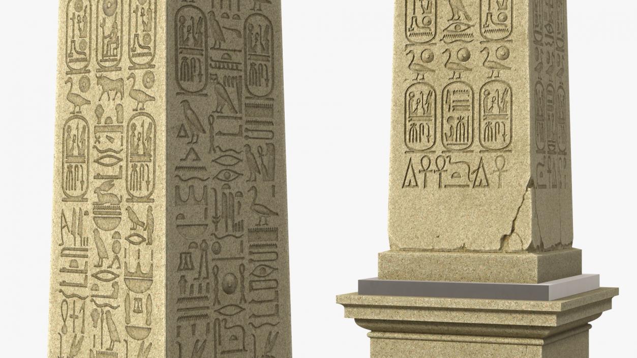 3D model Ancient Egyptian Obelisks