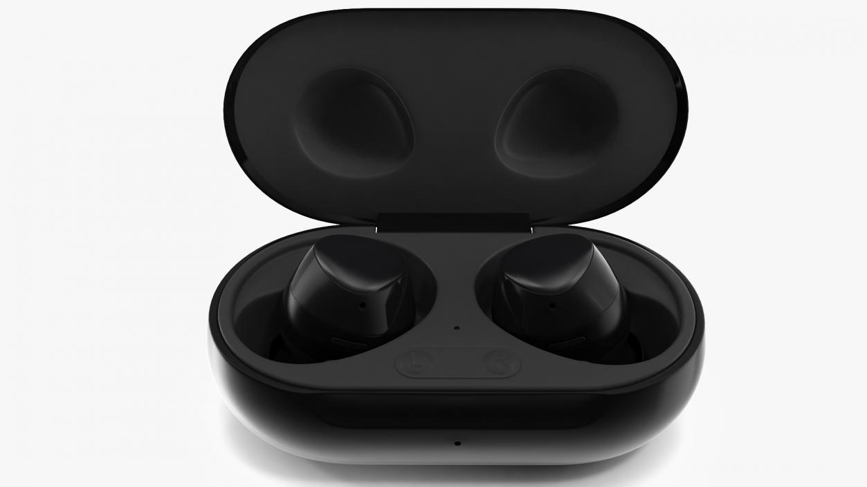 Samsung Galaxy Buds Plus with Charging Case Black 3D model