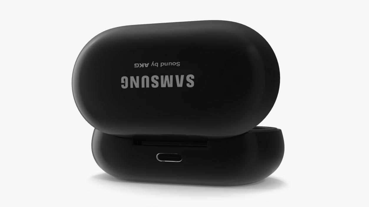 Samsung Galaxy Buds Plus with Charging Case Black 3D model