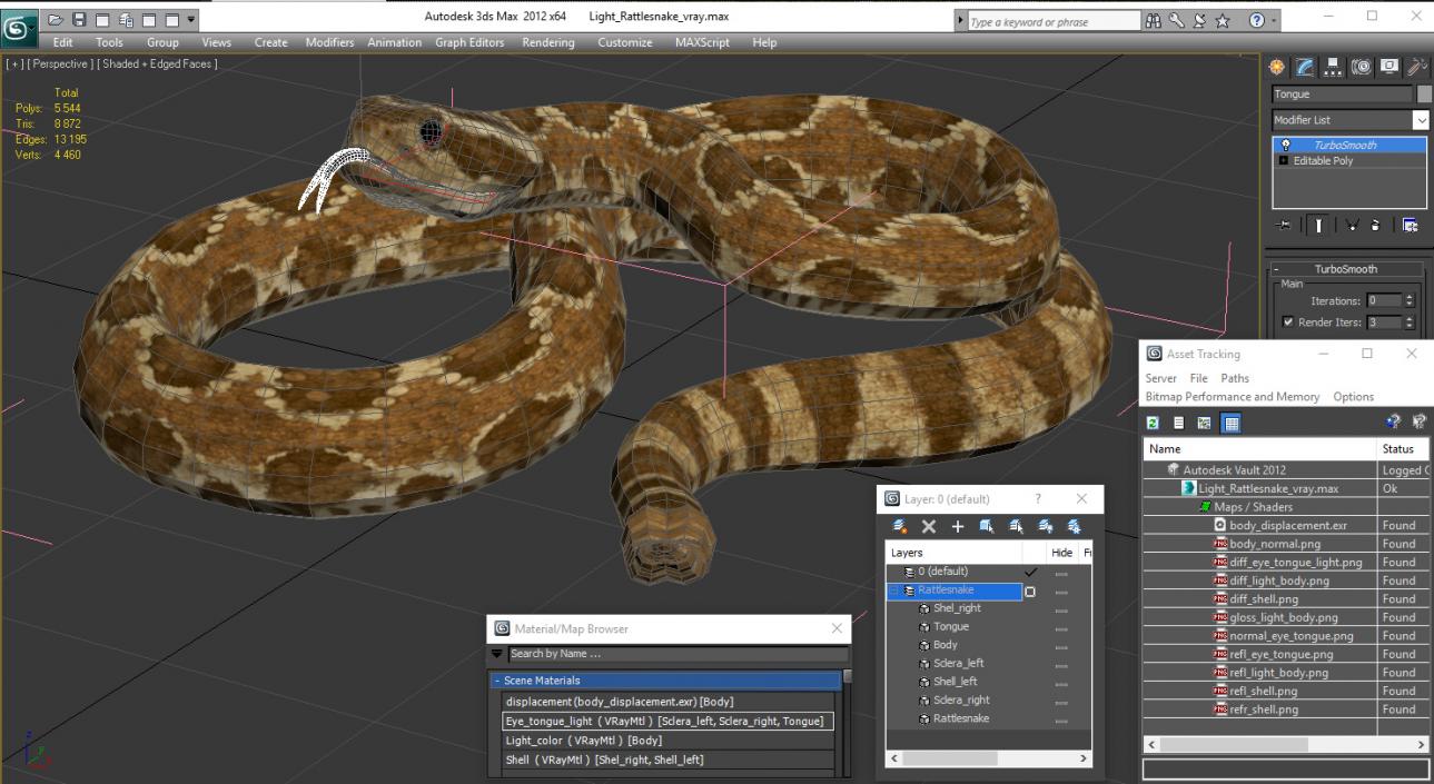 Light Rattlesnake 3D