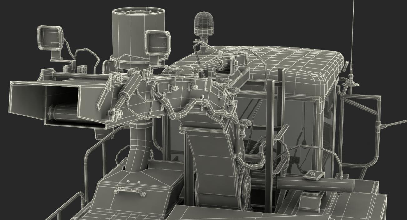 CMC Saturne 5800 Harvester Clean Rigged 3D model