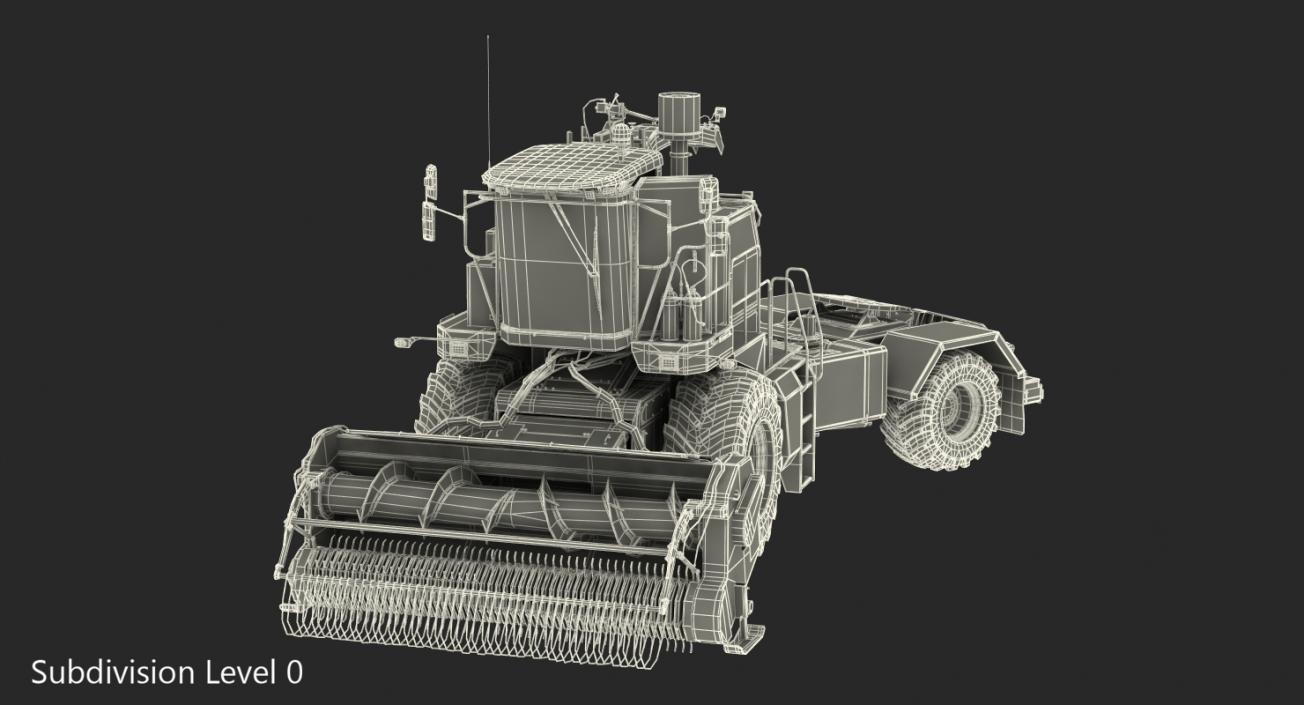 CMC Saturne 5800 Harvester Clean Rigged 3D model