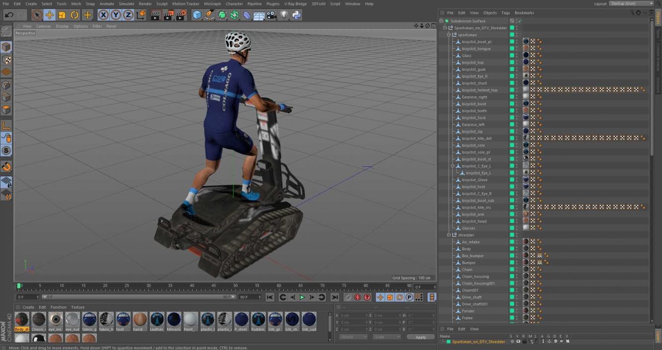 3D model Sportsman on DTV Shredder