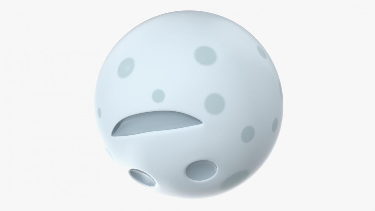 New Moon Face Emoji 3D model