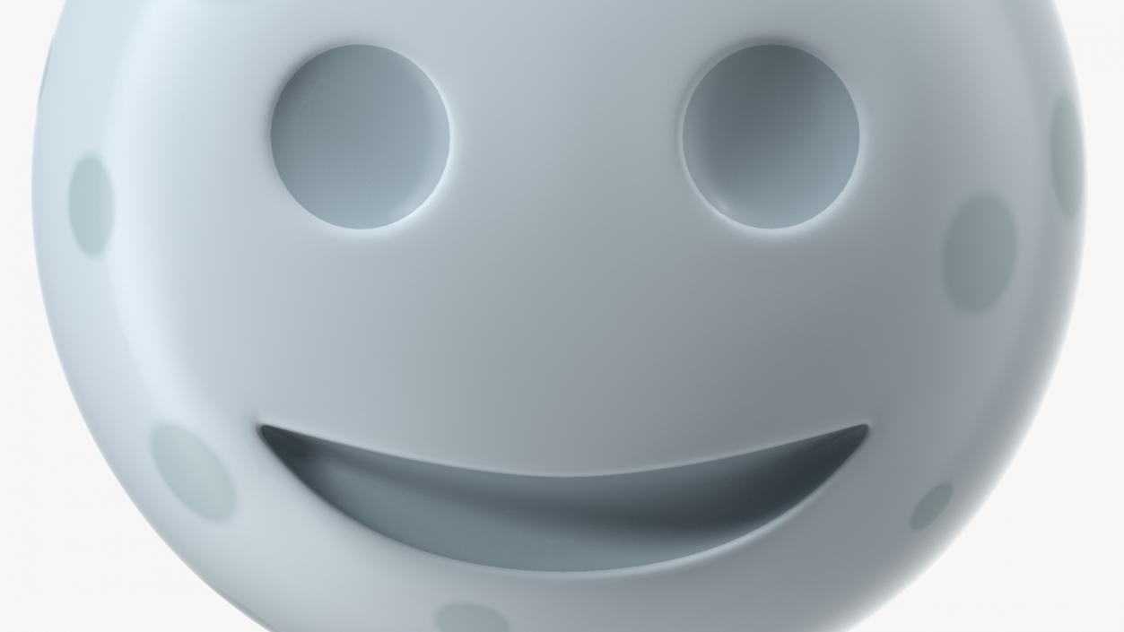 New Moon Face Emoji 3D model