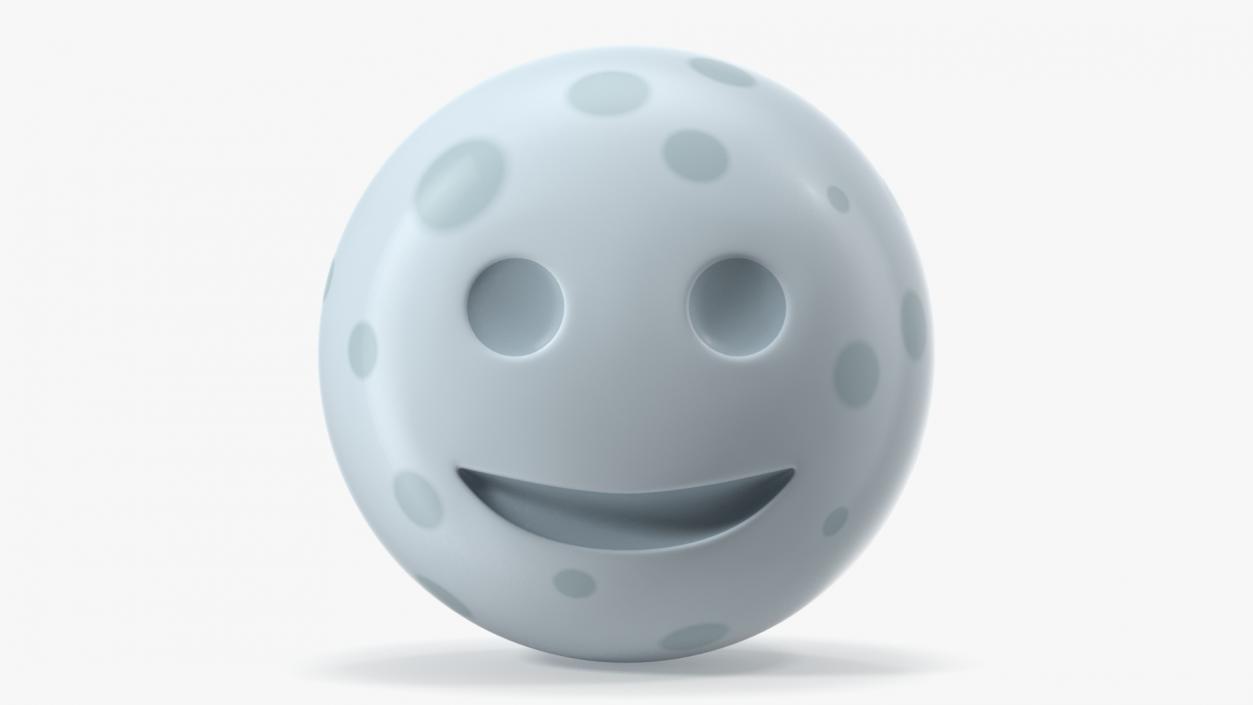 New Moon Face Emoji 3D model