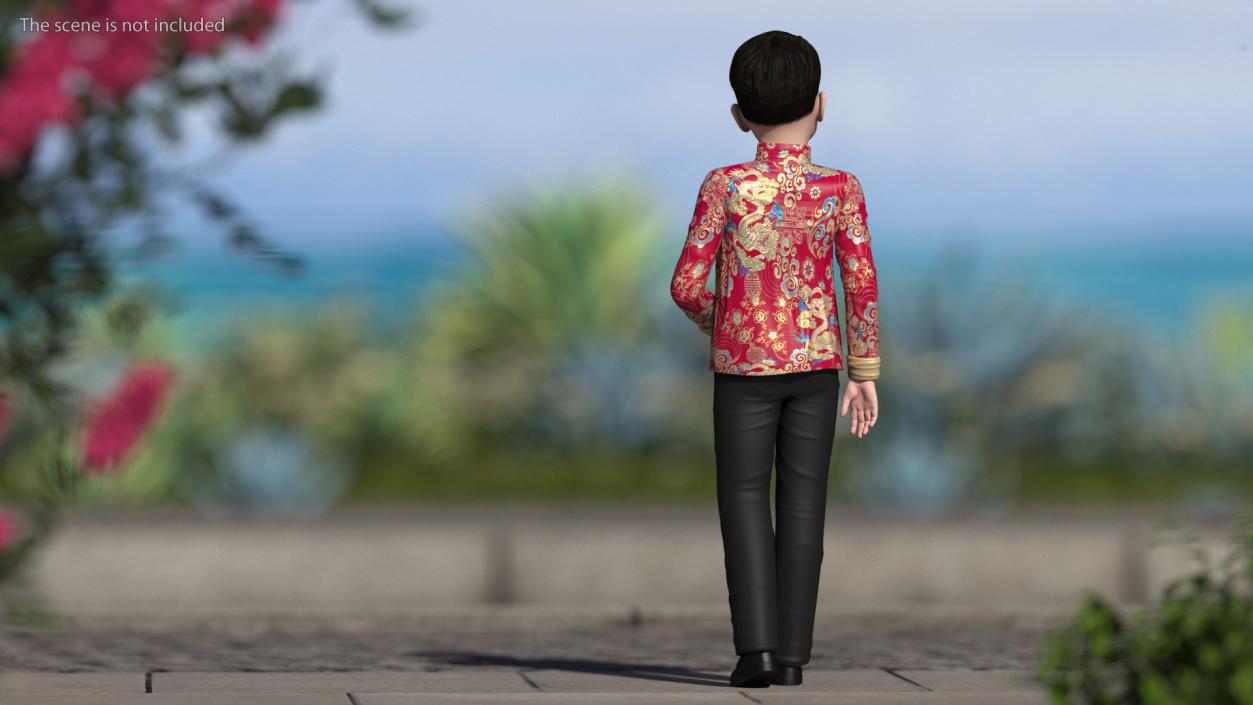 3D Rigged Asian Child Boys Collection 2