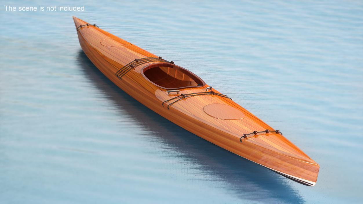 Wooden Kayak 3D