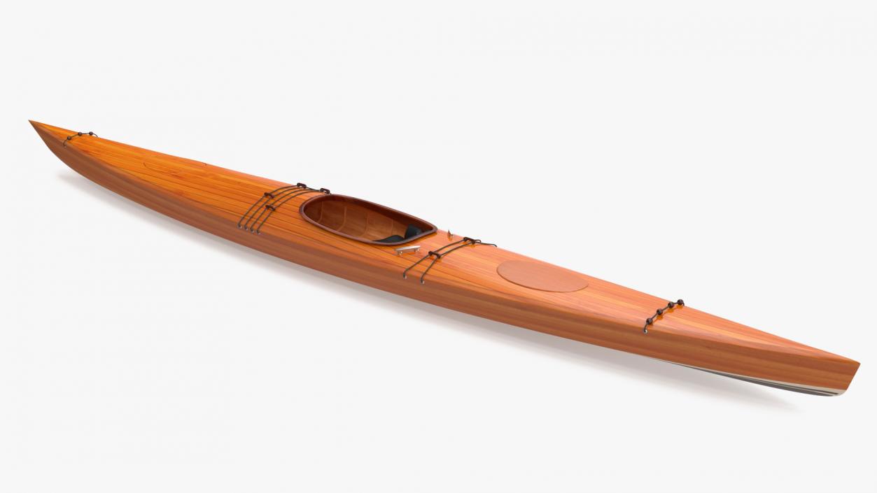 Wooden Kayak 3D