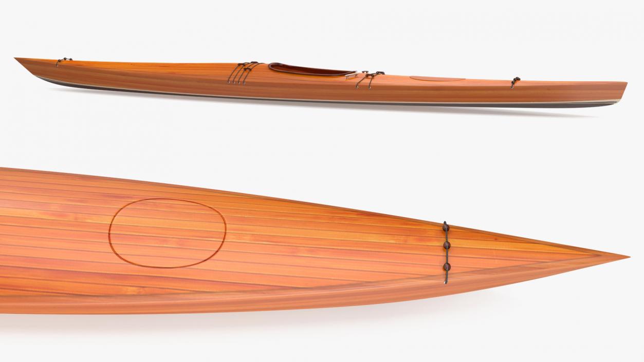 Wooden Kayak 3D