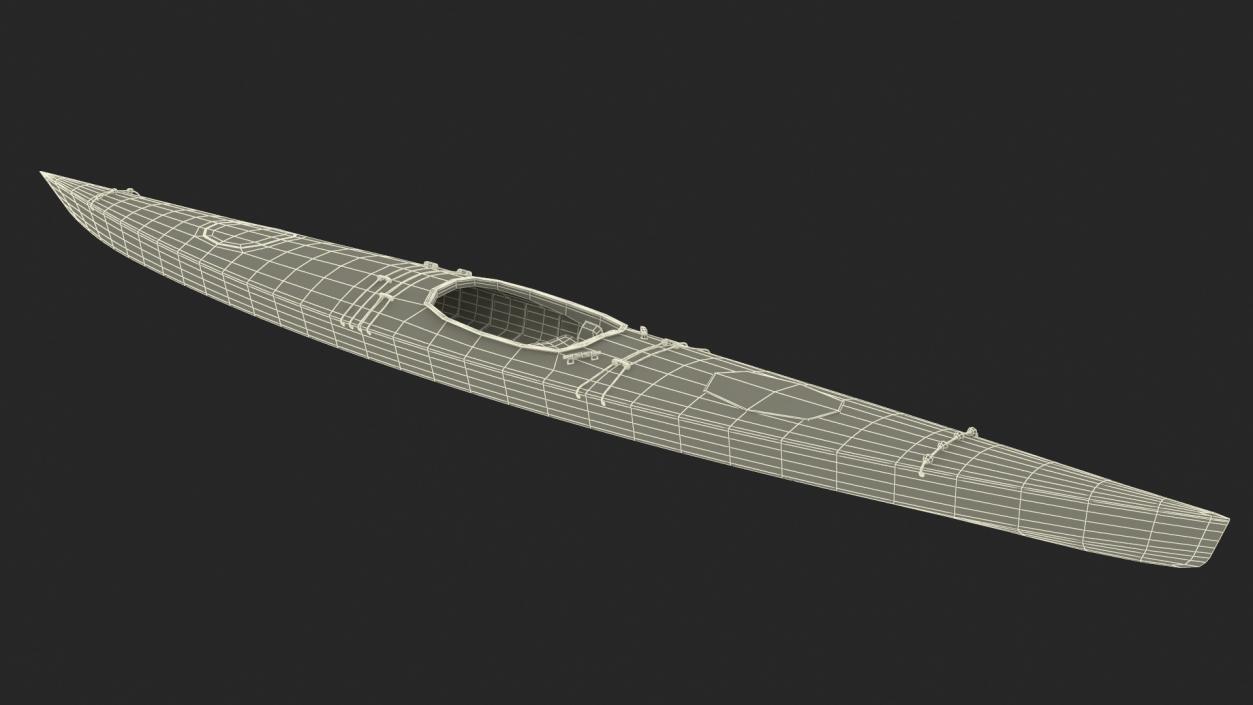 Wooden Kayak 3D