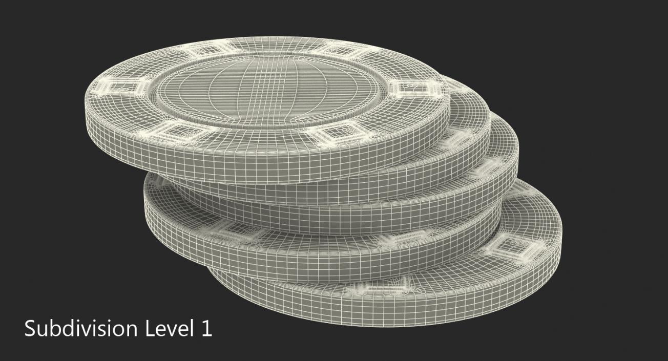 3D model Poker Chips Set