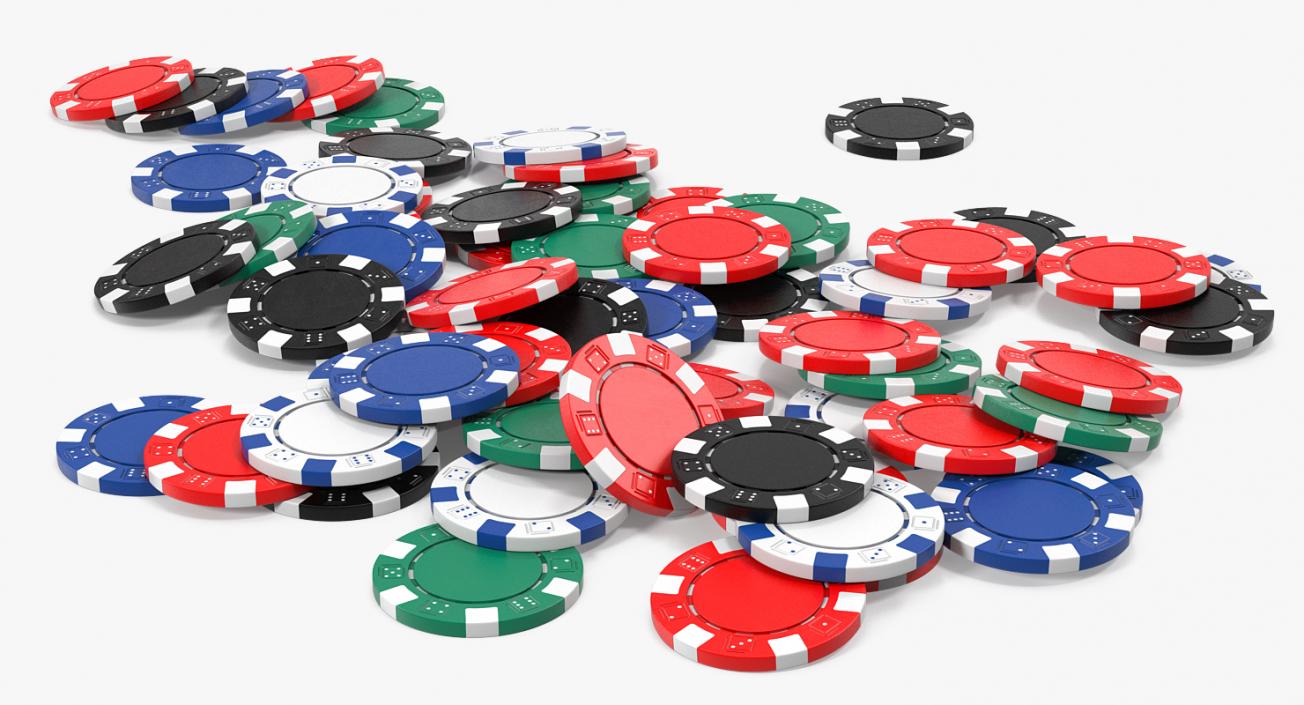 3D model Poker Chips Set