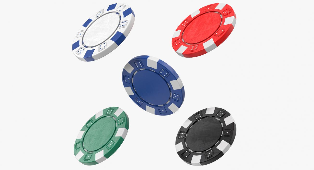 3D model Poker Chips Set