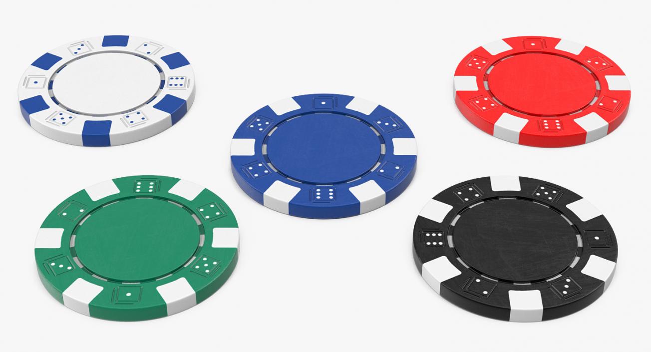 3D model Poker Chips Set