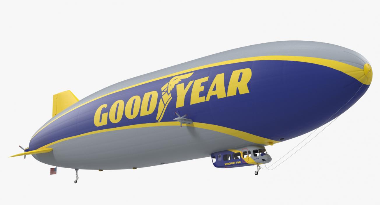 Blimp Goodyear Airship 3D