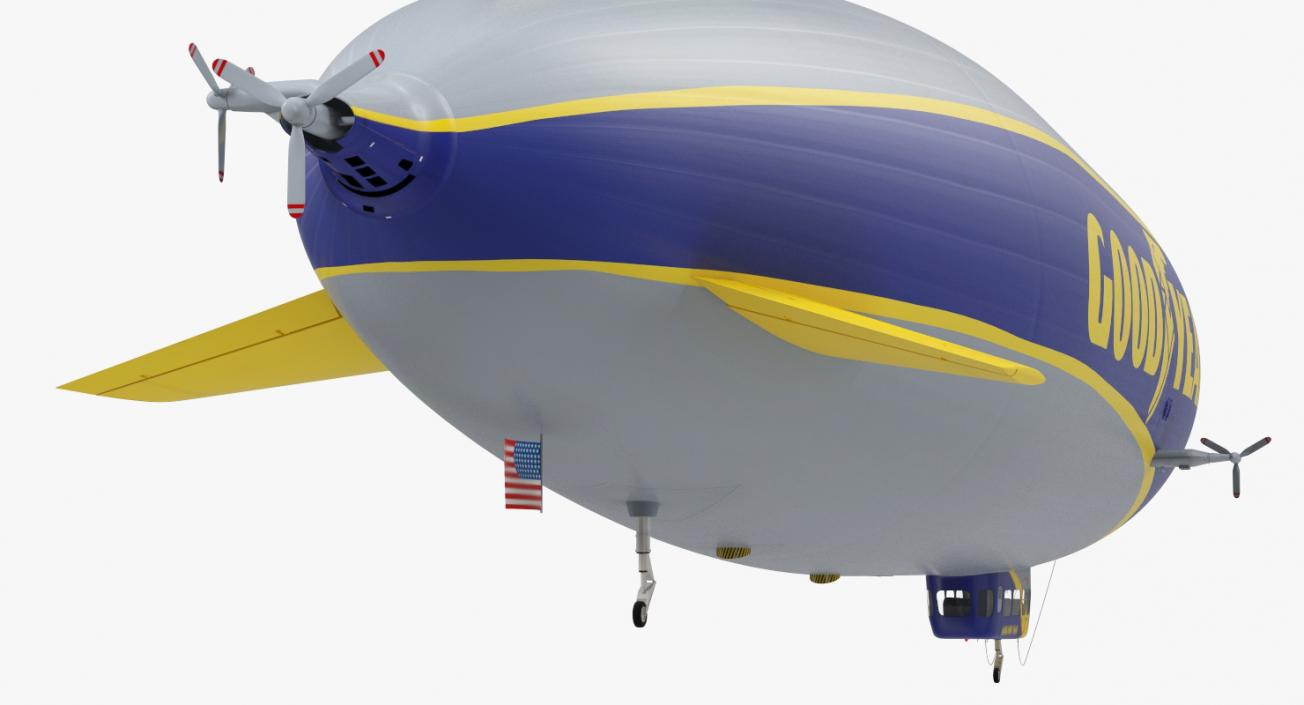 Blimp Goodyear Airship 3D