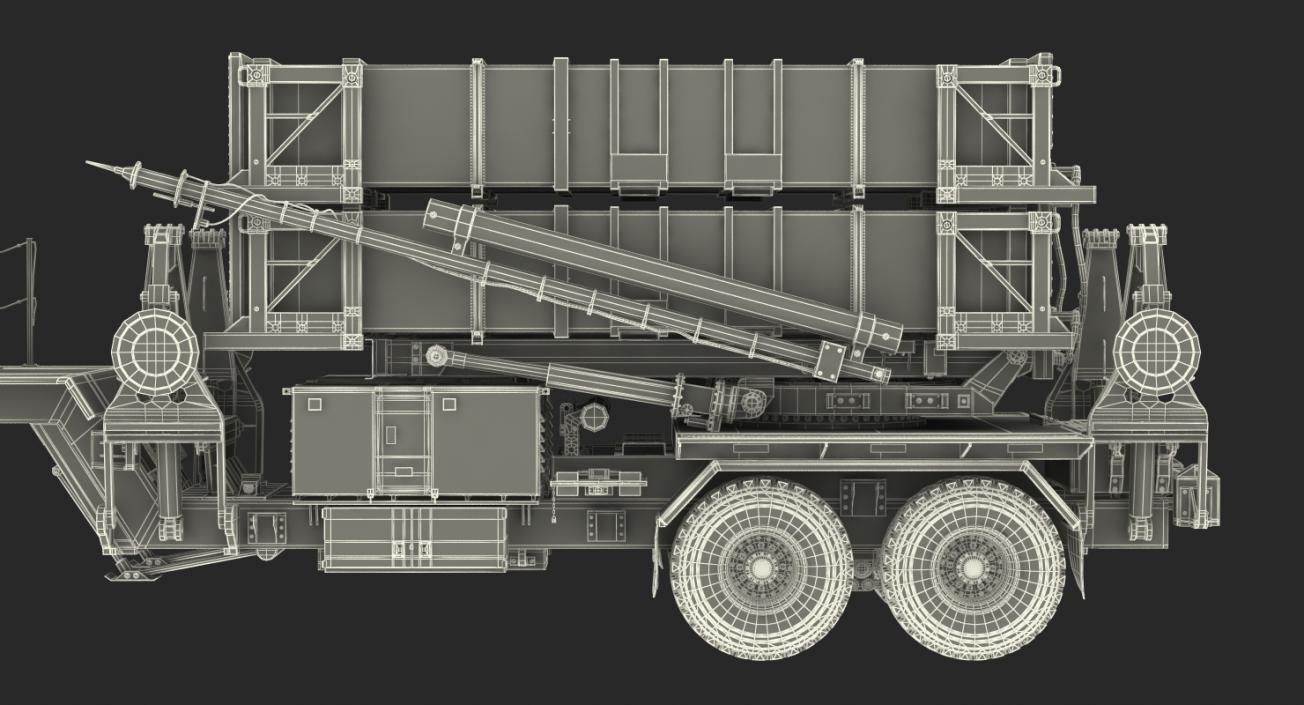 MIM-104 Patriot Sand Rigged 3D