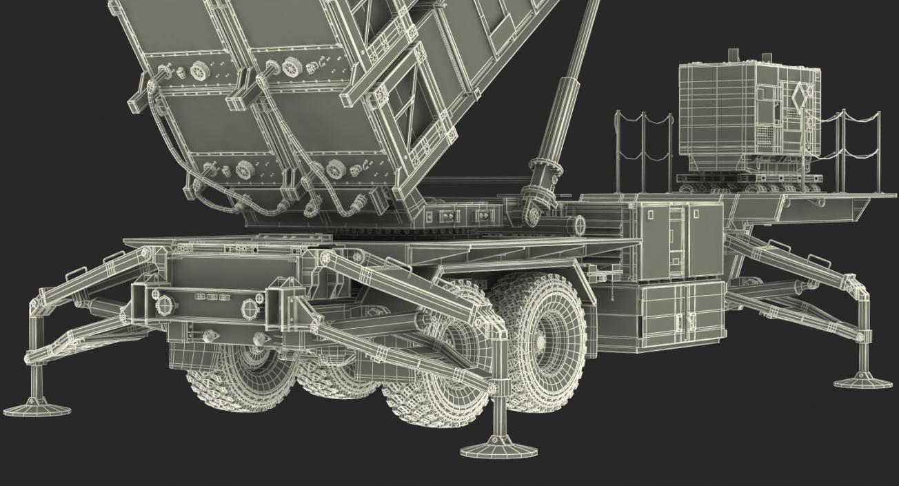 MIM-104 Patriot Sand Rigged 3D