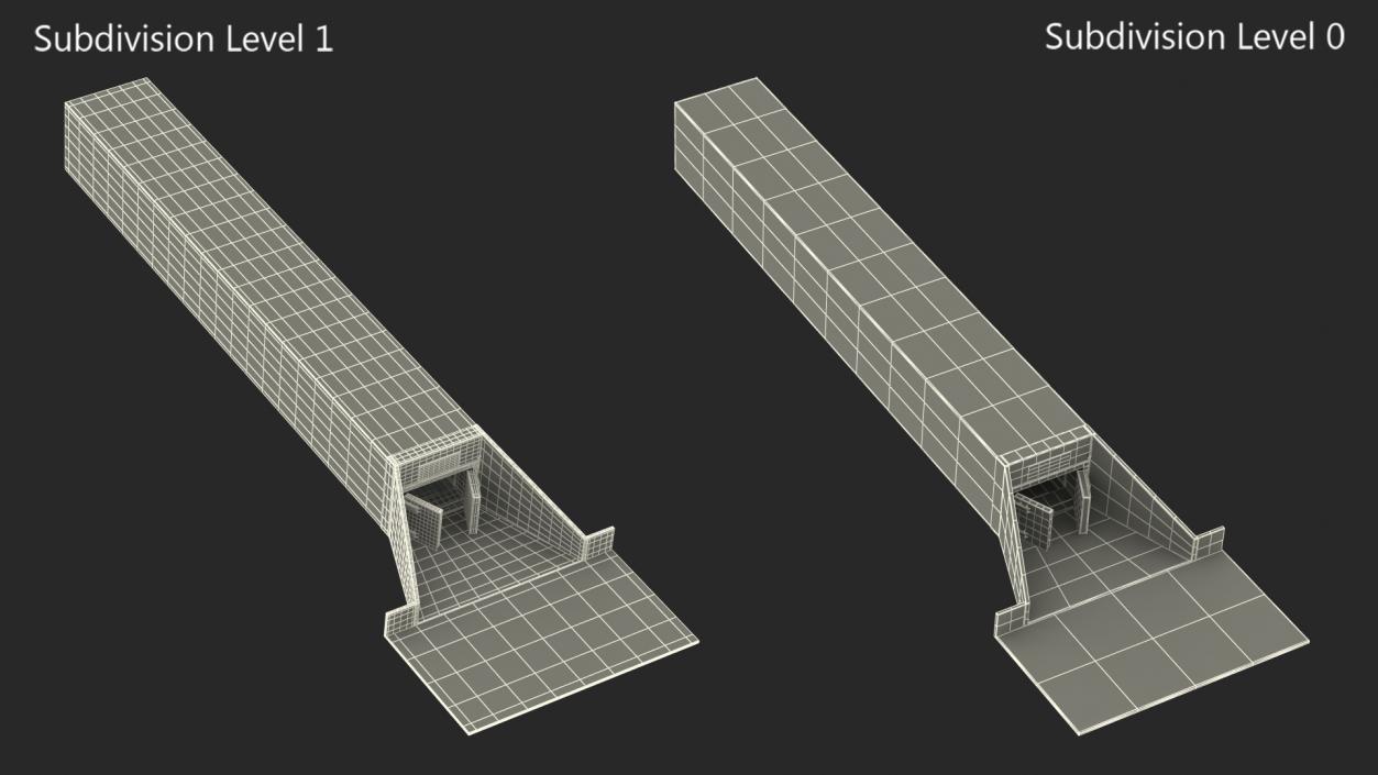 3D Nuclear Bunker Entrance model