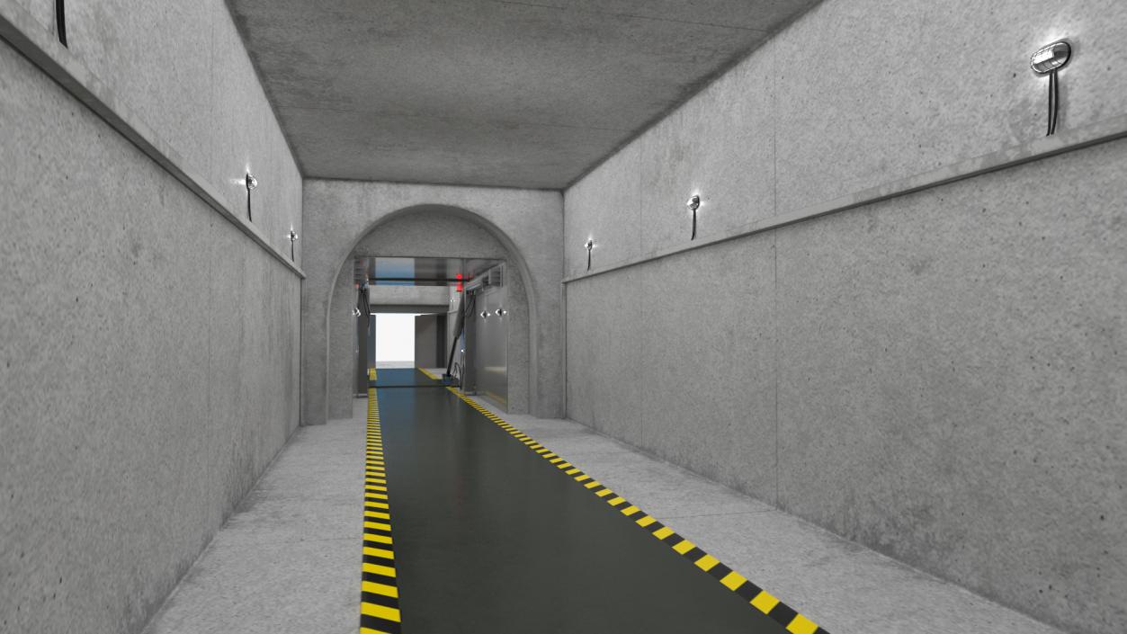 3D Nuclear Bunker Entrance model