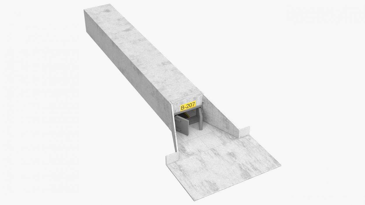 3D Nuclear Bunker Entrance model