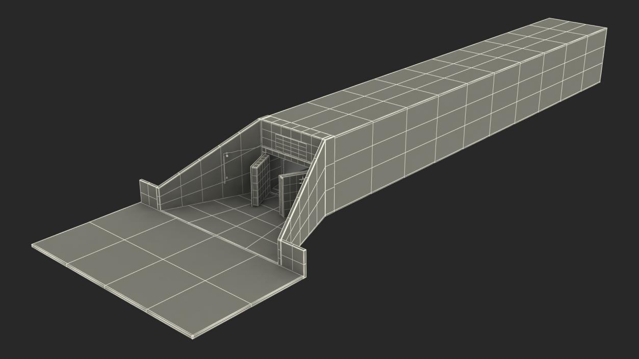 3D Nuclear Bunker Entrance model