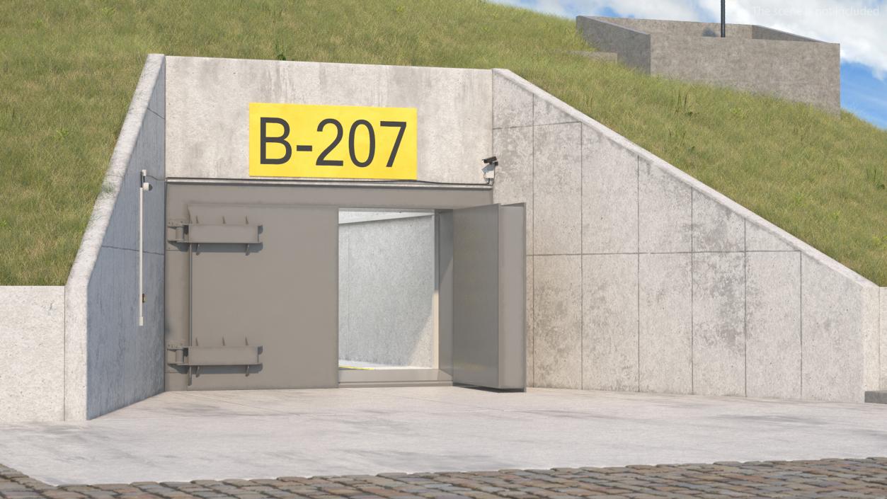 3D Nuclear Bunker Entrance model