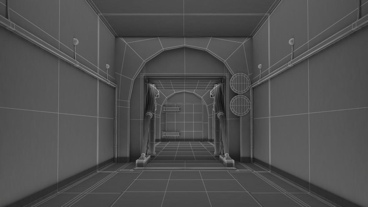 3D Nuclear Bunker Entrance model