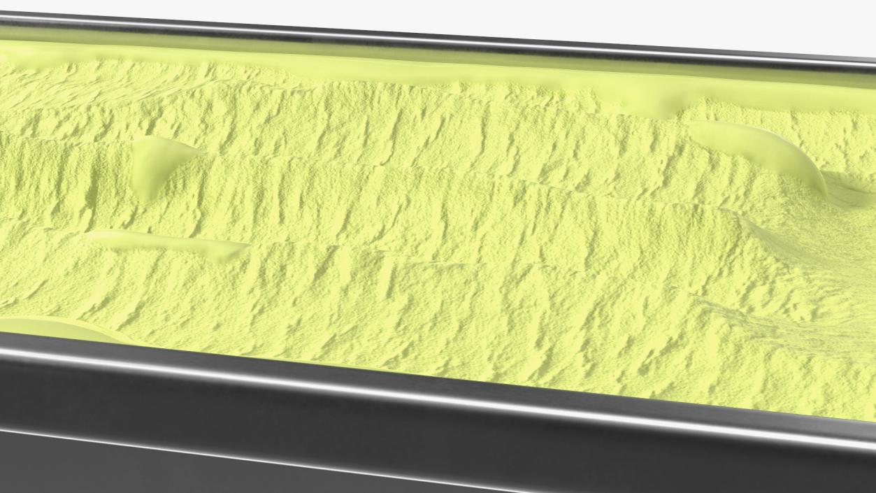 Pistachio Ice Cream Tray 3D model