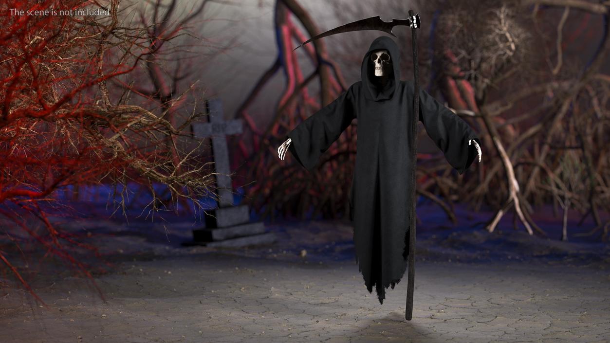 Grim Reaper with Scythe Set 3D