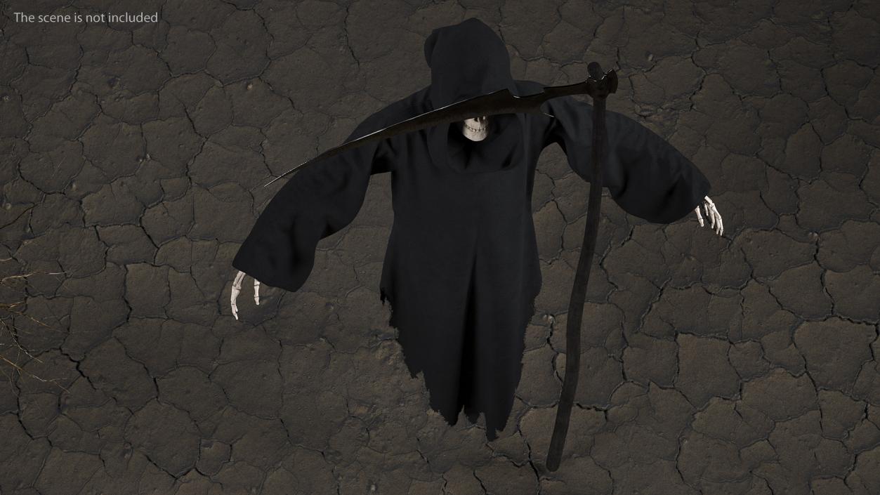 Grim Reaper with Scythe Set 3D