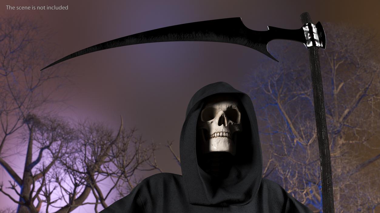 Grim Reaper with Scythe Set 3D