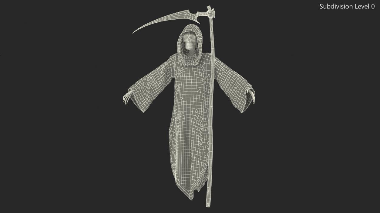 Grim Reaper with Scythe Set 3D