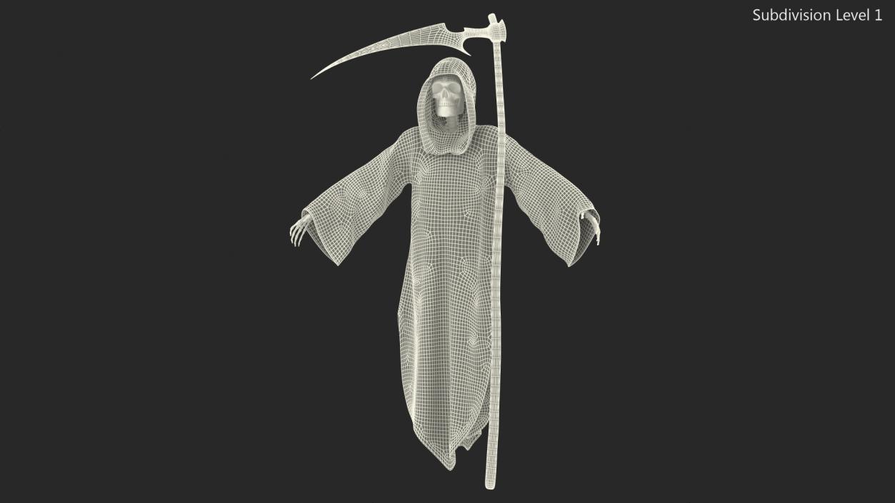 Grim Reaper with Scythe Set 3D