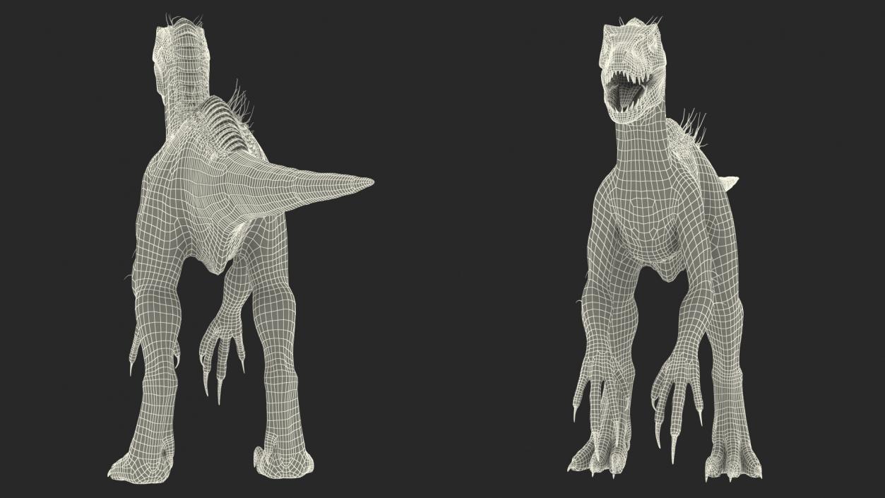 3D Indoraptor Rigged for Modo