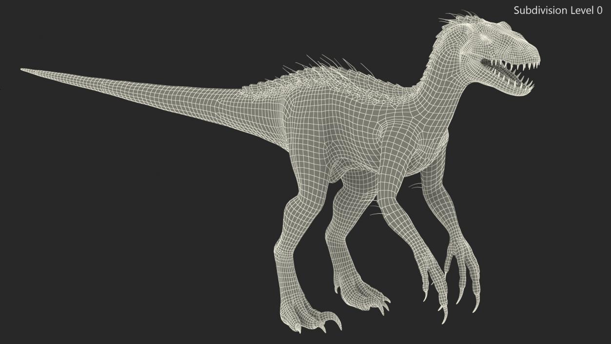 3D Indoraptor Rigged for Modo