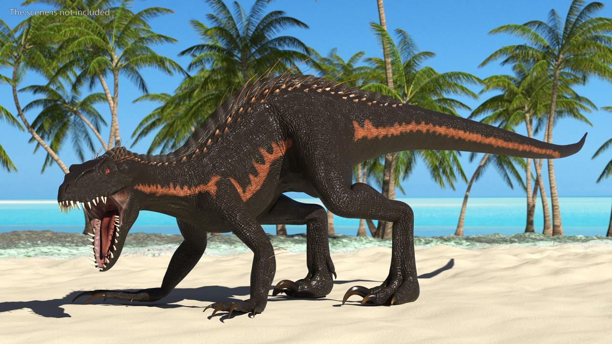 3D Indoraptor Rigged for Modo