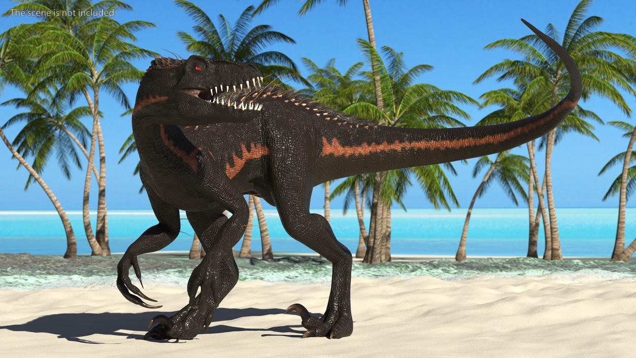 3D Indoraptor Rigged for Modo