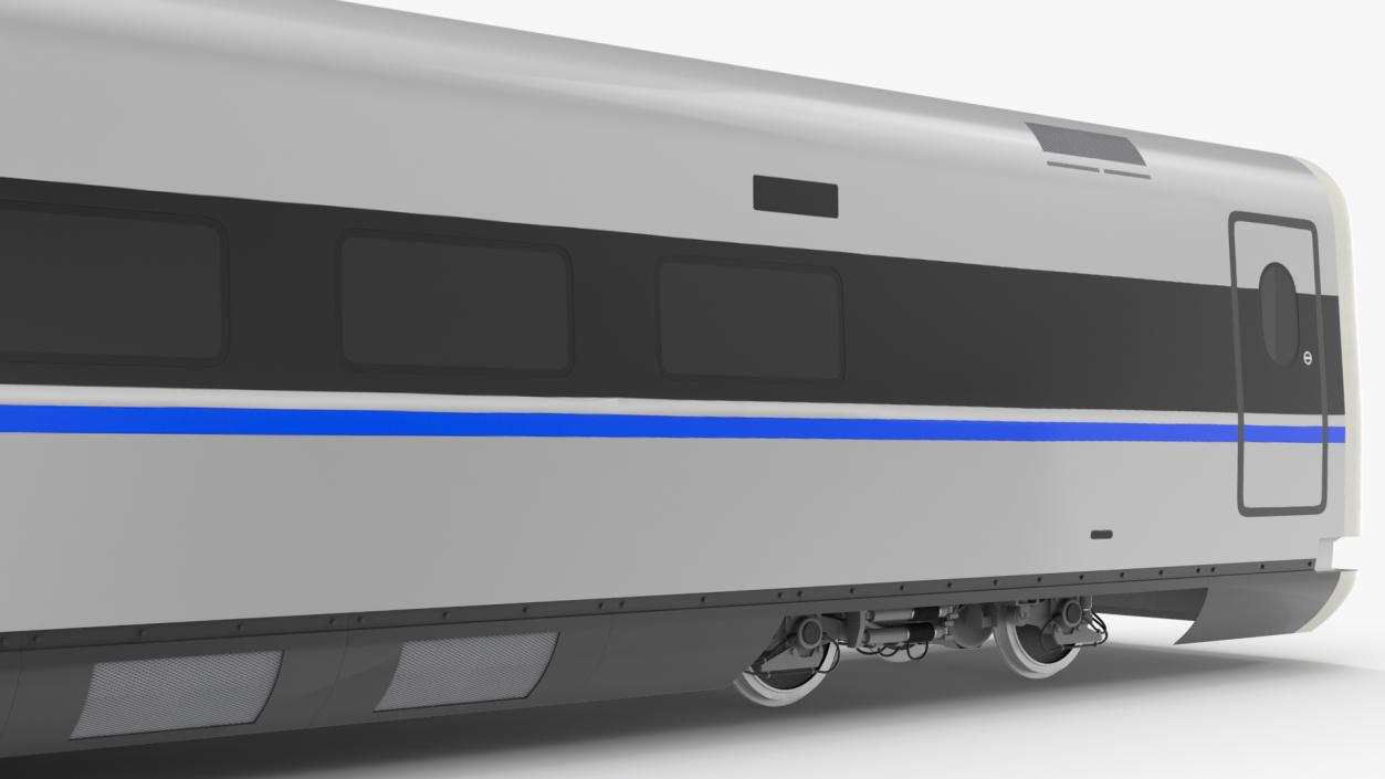 High Speed Bullet Train Wagon 3D model