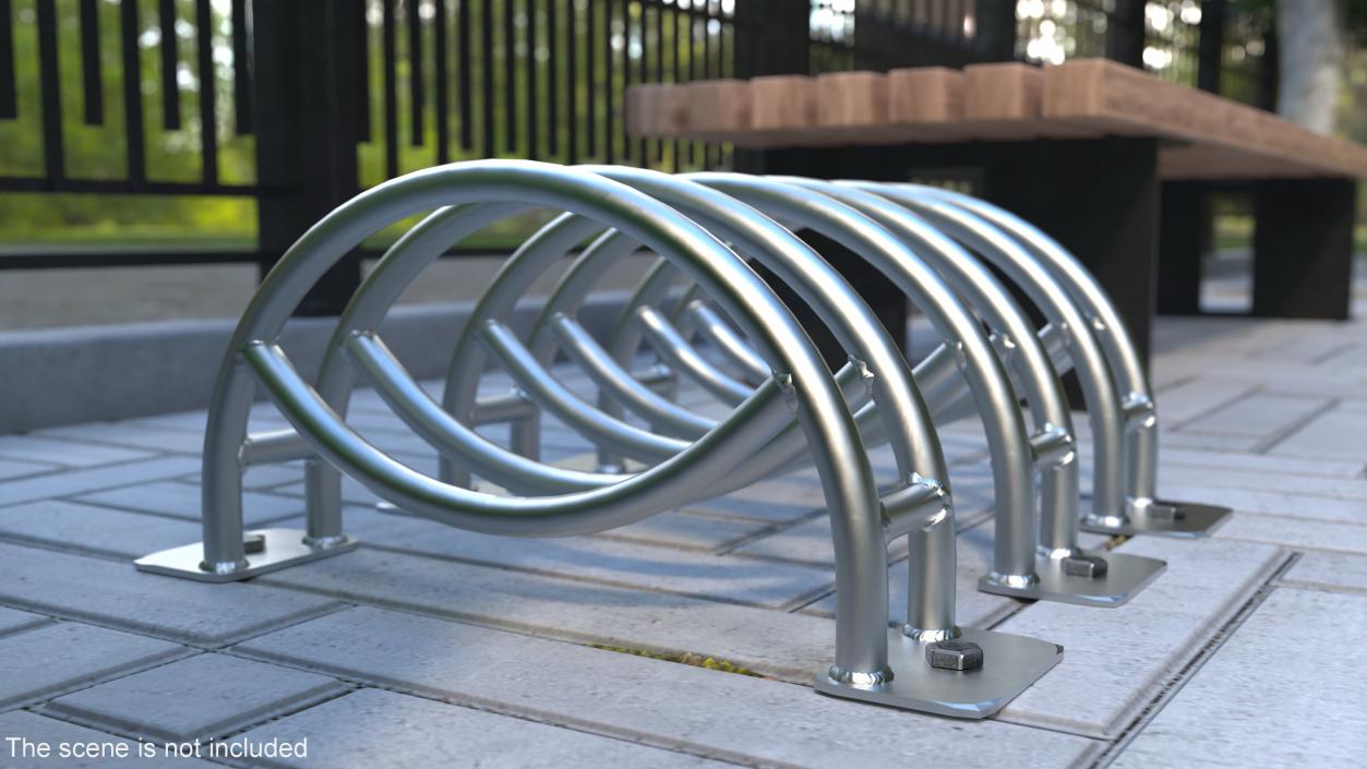 Single Cycle Stand Metal 3D model