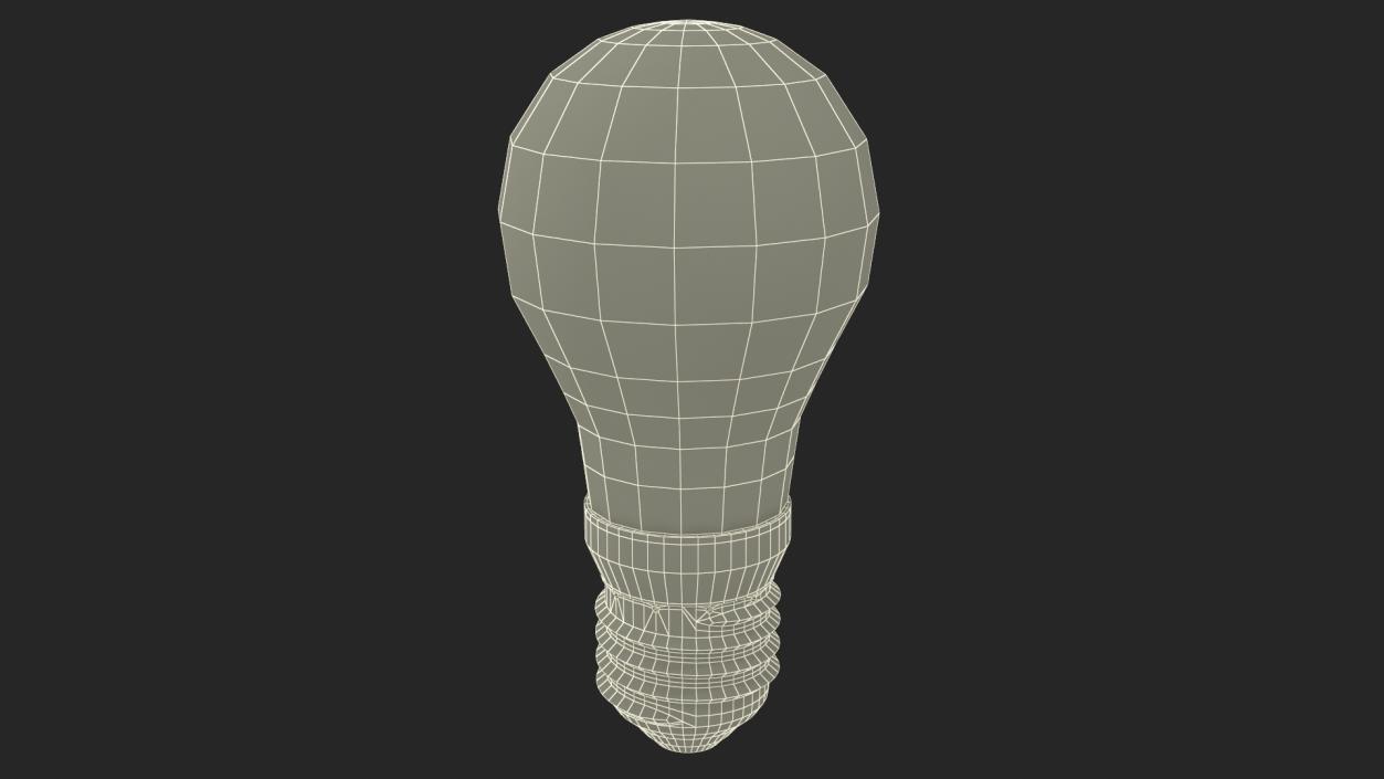 3D Matte Light Bulb 2 model