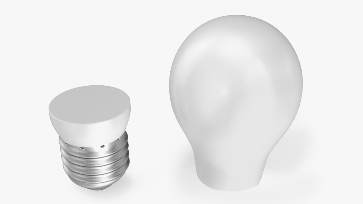 3D Matte Light Bulb 2 model